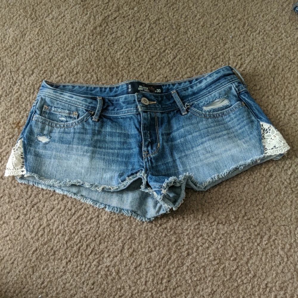 Hollister Shorties with lace side